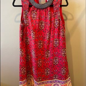 CASUAL BOHO RED DRESS